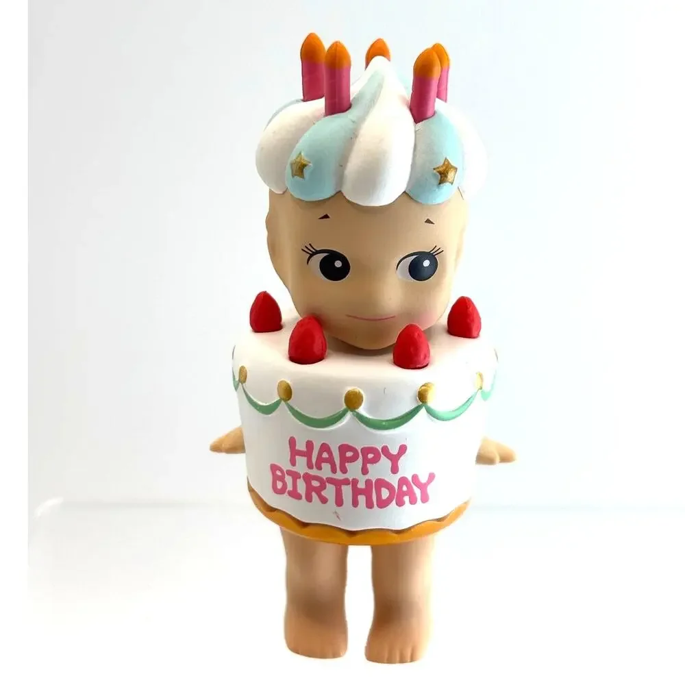 New Kewpie/Angel Mini Figure, Strawberry White Birthday Cake, Open Blind Box